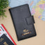 Black family passport cover
