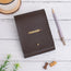 Brown notepad with minimalist design