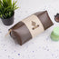 Brown Stripe Travel Pouch