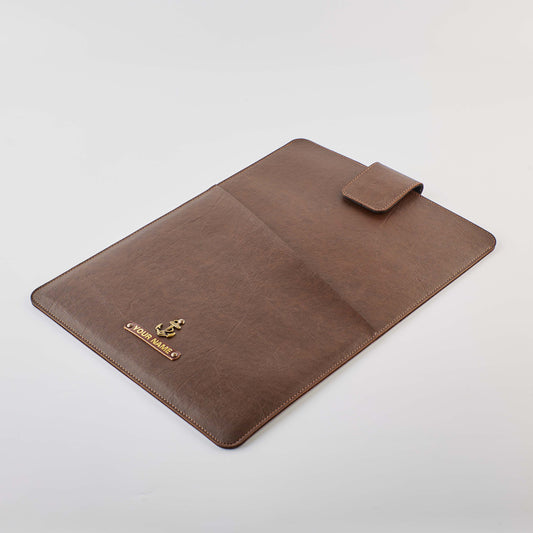PERSONALISED LAPTOP/ DOCUMENT SLEEVE(13 Inch) - BROWN