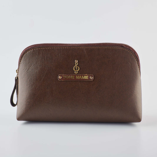PERSONALISED MULTIPURPOSE POUCH - BROWN