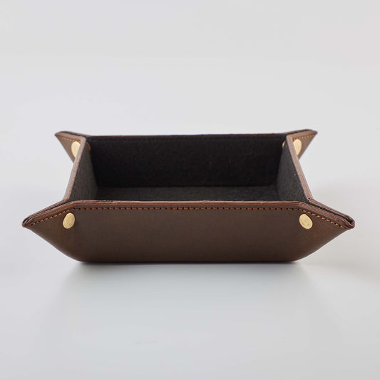 VALET TRAY - BROWN