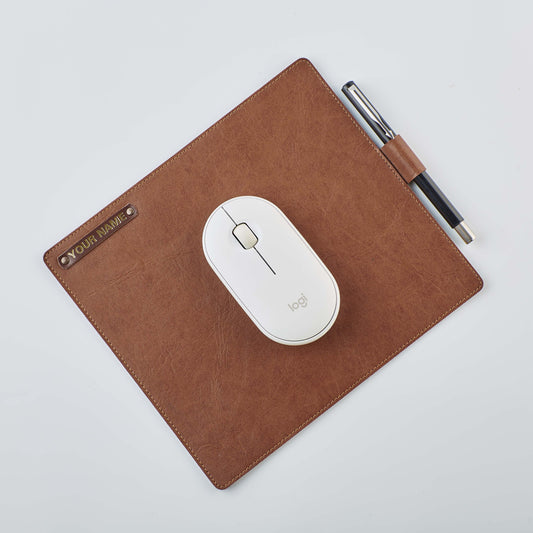 PERSONALISED MOUSE PAD - TAN