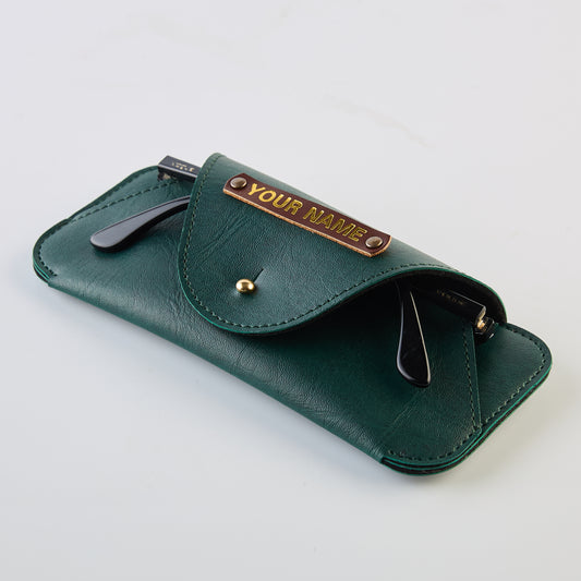 PERSONALISED SUNGLASS CASE - Green