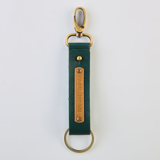 PERSONALISED KEYCHAIN - GREEN