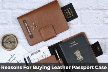 personalised leather passport cover