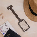 PERSONALISED BAG TAG - BROWN