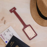 PERSONALISED BAG TAG - MAROON