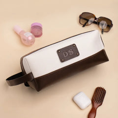 Brown canvas pouch 