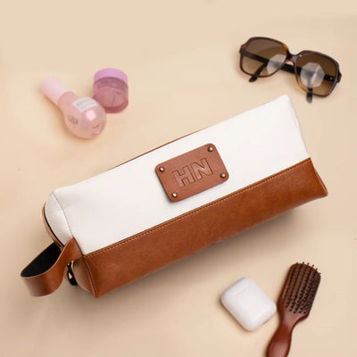 Tan canvas pouch 