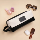 PERSONALISED TRAVEL POUCH - CANVAS - BLACK