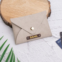 PERSONALISED CARDHOLDER - BEIGE