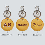 PERSONALISED CIRCLE KEYCHAIN - PRINTED