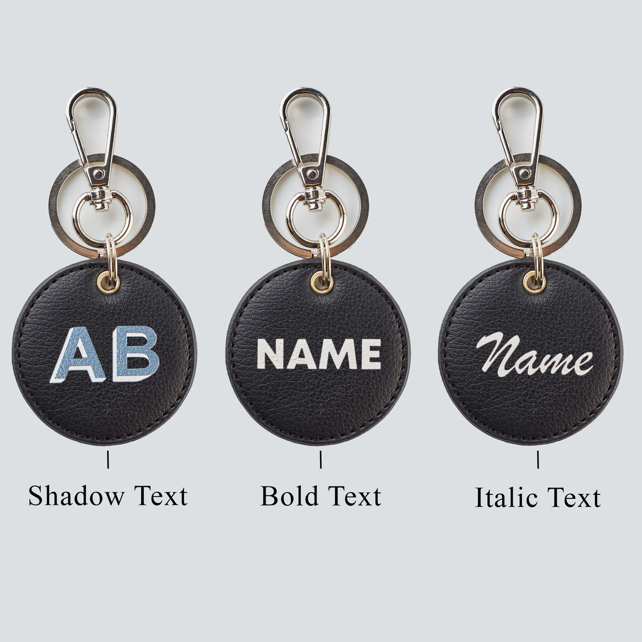 PERSONALISED CIRCLE KEYCHAIN - PRINTED