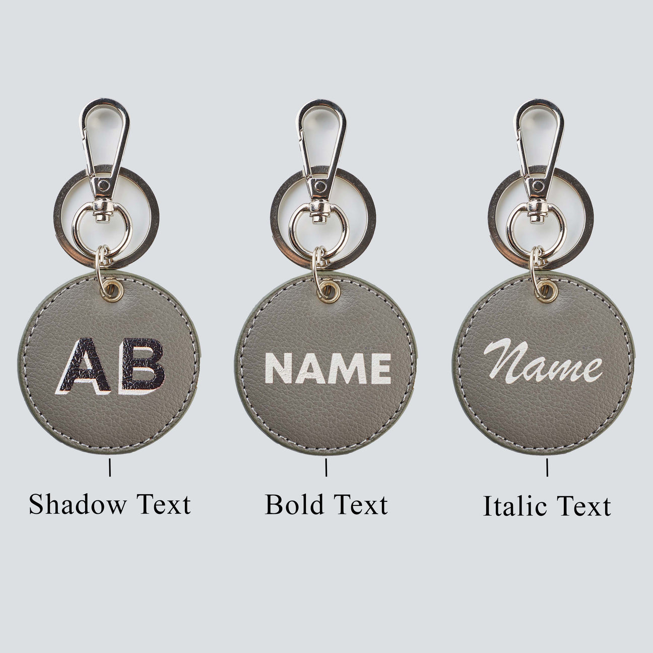 PERSONALISED CIRCLE KEYCHAIN - PRINTED