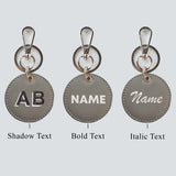 PERSONALISED CIRCLE KEYCHAIN - PRINTED