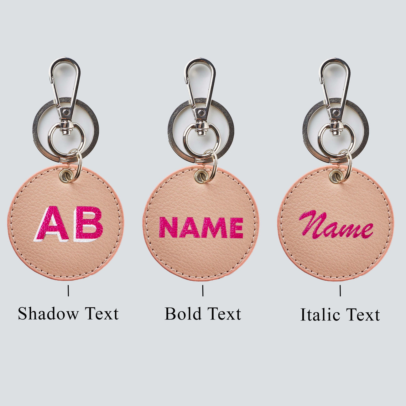 PERSONALISED CIRCLE KEYCHAIN - PRINTED