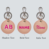 PERSONALISED CIRCLE KEYCHAIN - PRINTED