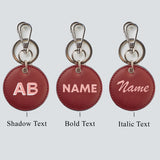 PERSONALISED CIRCLE KEYCHAIN - PRINTED