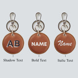 PERSONALISED CIRCLE KEYCHAIN - PRINTED