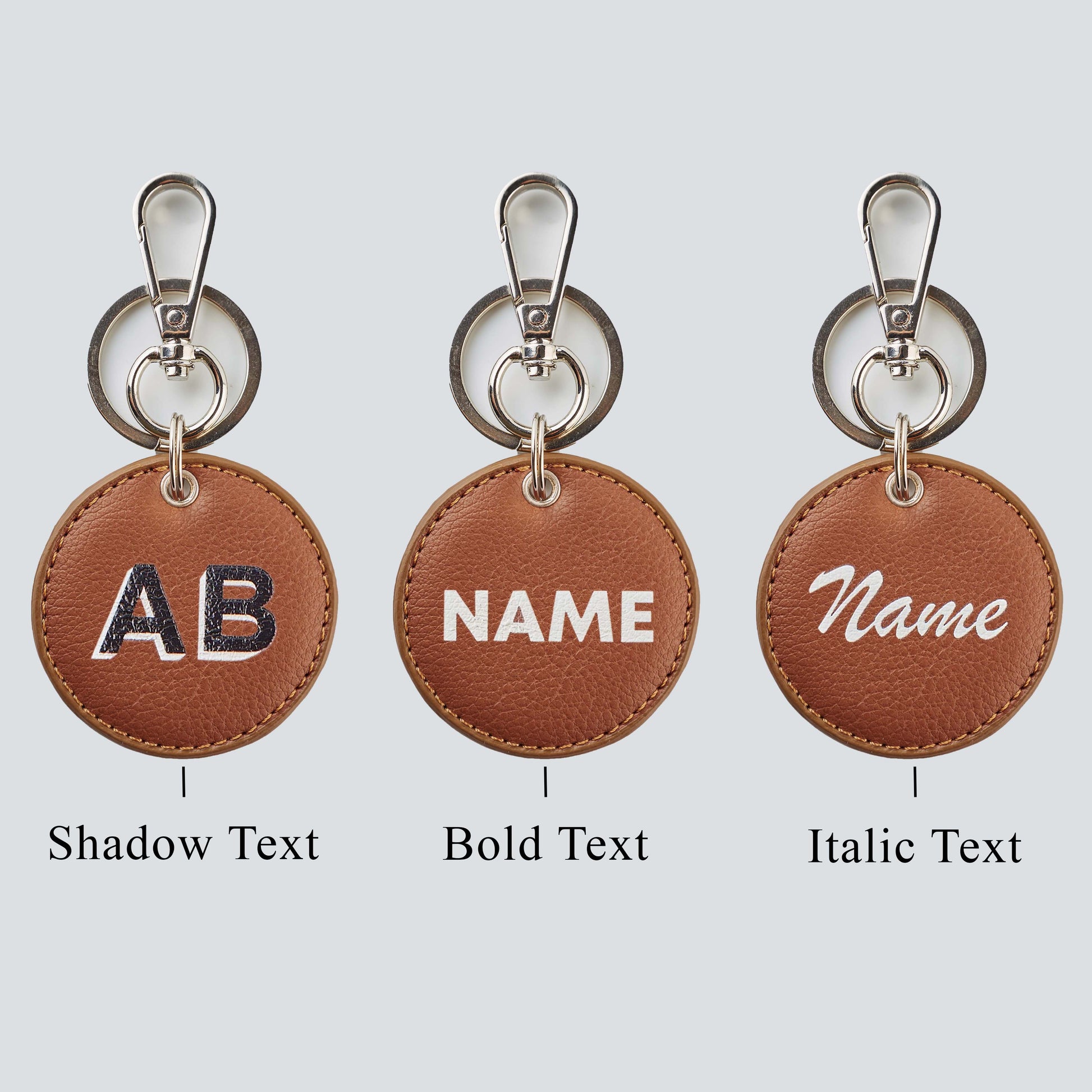 PERSONALISED CIRCLE KEYCHAIN PRINTED - Main Image