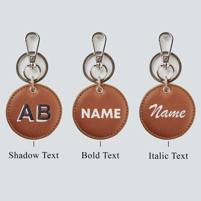 PERSONALISED CIRCLE KEYCHAIN - PRINTED