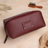 Maroon dopp kit 