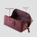 PERSONALISED DOPP KIT - MAROON