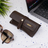 PERSONALISED EYEWEAR CASE - BROWN