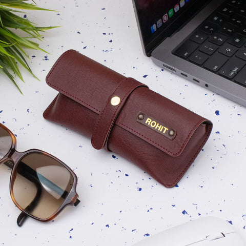PERSONALISED EYEWEAR CASE - MAROON