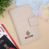 Beige family passport cover