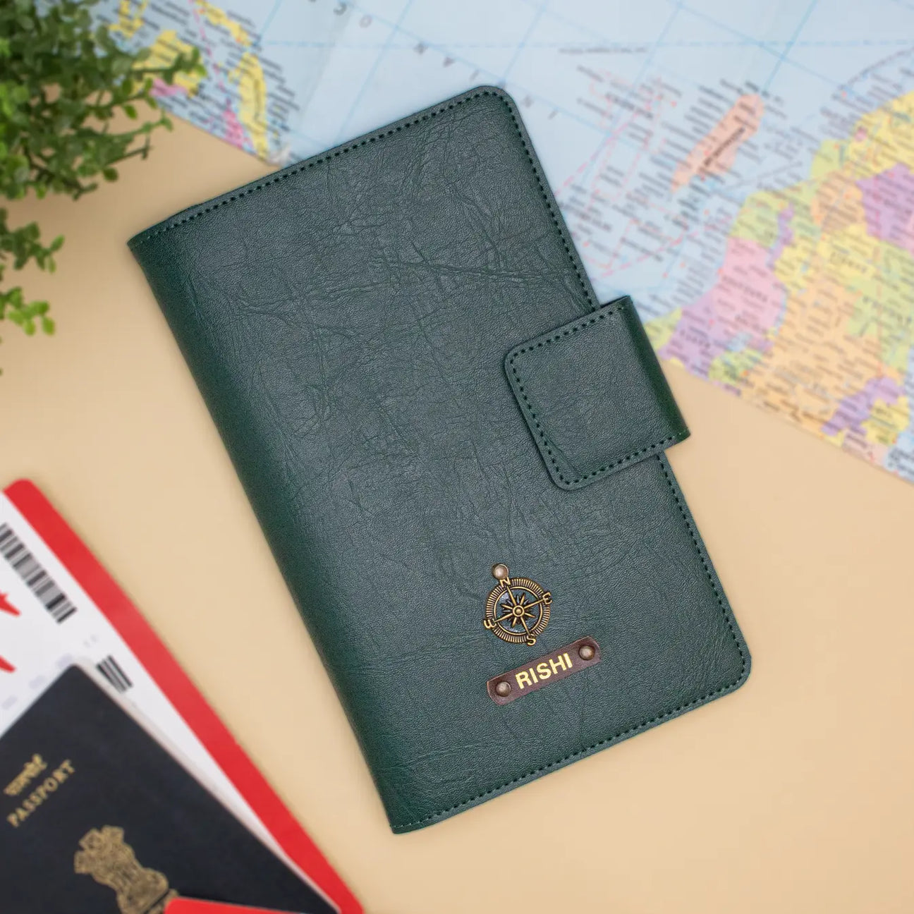 Green family passport cover