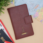 Maroon family passport cover