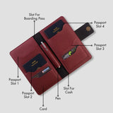 PERSONALISED FAMILY PASSPORT COVER - MAROON