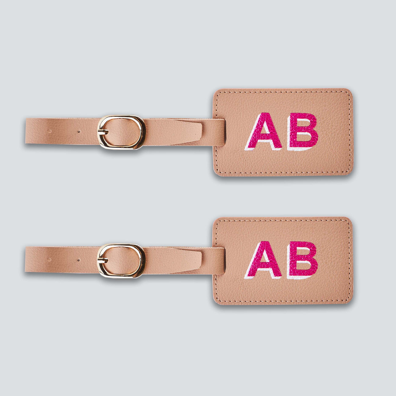 PERSONALISED LUGGAGE TAGS (SET OF 2) - PRINTED