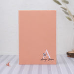 Cream journal with custom monogram