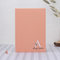 Cream journal with custom monogram