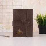 Brown leather journal