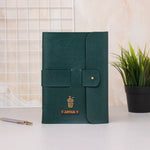 Green journal with simple design