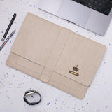 Beige laptop organiser