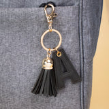 PERSONALISED LETTER KEYCHAIN - TAN