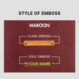 PERSONALISED ZIPPERED TRAVEL CASE - MAROON