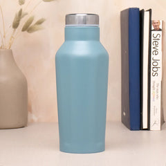 Blue metal bottle