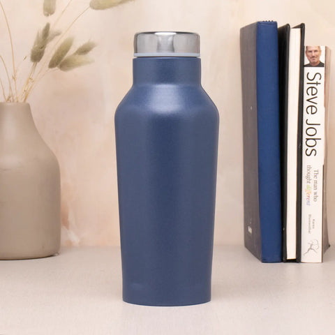 PERSONALISED METAL BOTTLE - BLUE
