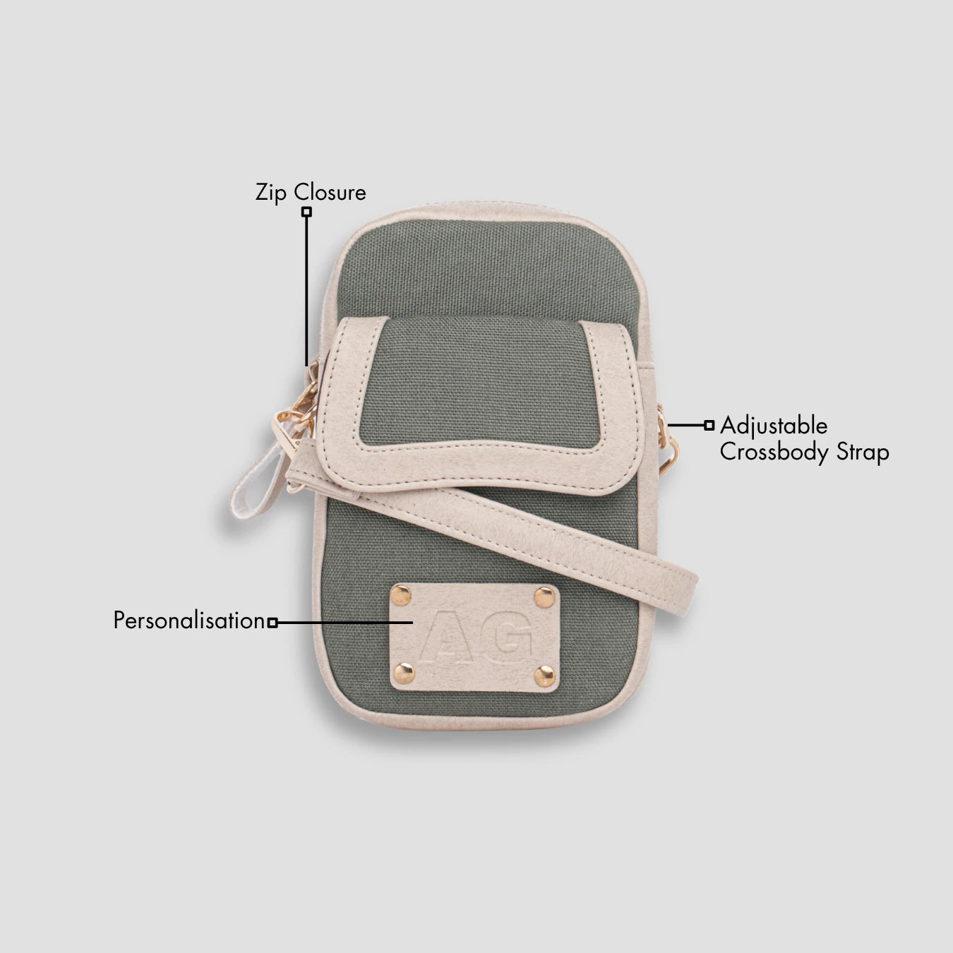Green mini sling rear
