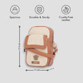 Tan mini sling charm