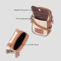 Tan mini sling angled