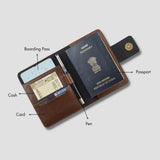 PERSONALISED MINI TRAVEL WALLET - BROWN