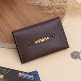 PERSONALISED MINI WALLET - BROWN