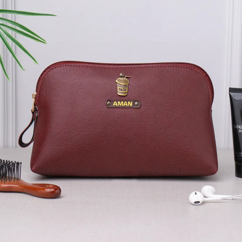 PERSONALISED MULTIPURPOSE POUCH - MAROON